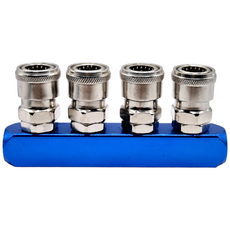 한일 매니폴드 4구 콤프레샤 에어연결 분배구 SML-4, 1개