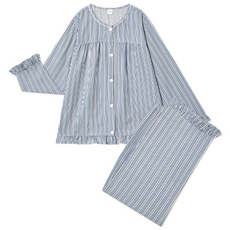 수아팜 여아 모던 스트라이프 긴팔 파자마 세트