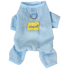 PASTEL PET 寵物蕾絲網紗連身衣, 藍色, 1個