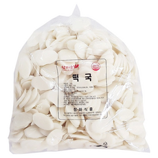 참미소떡국 참미소 두번 반죽한 떡국떡, 2kg, 1개