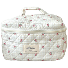 투윤 누빔 파우치 기저귀 미니 가방 마실백, 레드플라워