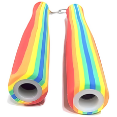 이도스포츠 스펀지 쌍절곤 25cm 빨강/파랑/레인보우 유아체육교구, 레인보우, 1개