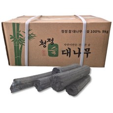 원형 대나무숯 캠핑 바베큐 비장탄 오래가는 고화력 캠핑숯 원형기본형 9kg, 1개