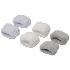 Kucatch 柔軟潔淨洗臉手腕帶, 1套, 藍色, 灰色, 白色