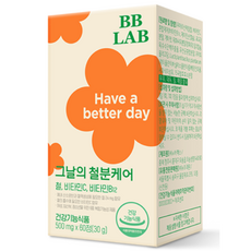 BB LAB 科研 日常鐵質維他命C&B補充錠, 60顆, 1盒