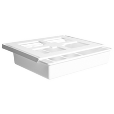 J-Life 隱藏式可連接抽屜架, 白色, 1個