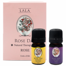 LALA ROSE DAY 女性私密香氛護理油 5ml 依蘭依蘭香+茉莉花香, 1組