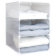 [메이앤홈] 모듈리움 옷장수납함 옷정리함 옷정리트레이 팬트리 수납함 중형, 반투명(중형), 1개