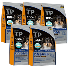 데이스포 테라픽 전연령 강아지 저알러지 가수분해 오리 연어 펫사료 1kg, 5개