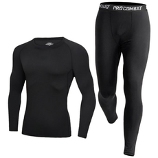 남자 겨울 보온 속옷 기모 세트 타이츠 상하의 세트 사이클링 기모 상하의 세트 등산 보온 속옷