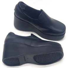 발로 컴포트화 편리화 여성통굽신발 7cm키높이 가죽신발 슬립온 국내생산 2908 225사이즈