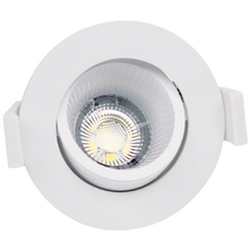 더쎈 LED 다운라이트 2인치 에코케이브 COB 3W 직회전 원형 플리커프리 매립등, 전구색(노란빛), 10개