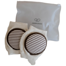 PEEKABOO 嬰幼兒條紋護膝, 棕色, 1個