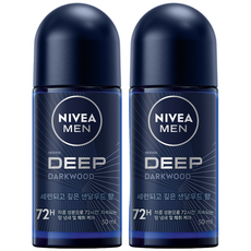 니베아 맨 데오드란트 딥 롤온, 50ml, 2개
