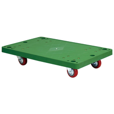 손잡이 없는 달리 구르마 대차 적색 바퀴 운반용 카트 소형 그린 적색 600x400, 1개