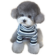 PETSLAND 寵物Lena羅紋T恤, 海軍藍