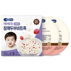 베베쿡 후기 참깨두부비트죽 실온이유식 2p, 1개, 220g, 혼합맛(참깨/두부/비트)