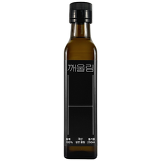 [깨울림] 국산 저온압착 들기름 (깊은 울림), 1개, 250ml