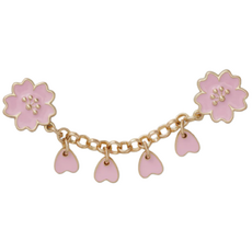 크록스 블루밍 체리 블라섬 체인 지비츠