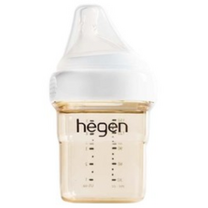 헤겐 PPSU 엄마가슴 애착젖병, 혼합 색상, 150ml, 1개