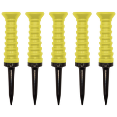 볼벤 골프티 무저항 실리콘티 골프티꽂이, 옐로우, 5개