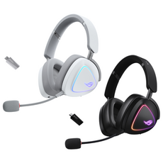 ROG Delta II 無線電競耳機, 白色,主商品+ Throne II Core