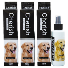 체리쉬 강아지 구강 청정제, 3개, 120ml
