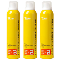 [리힘] 바이블루 비타민 버블 샴푸 300ml x 3 온가족 세트 상쾌한 두피케어, 3개