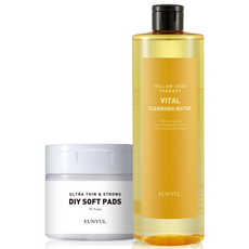 은율 옐로우씨드 바이탈 대용량 클렌징워터500ml+앰보패드70매, 1개