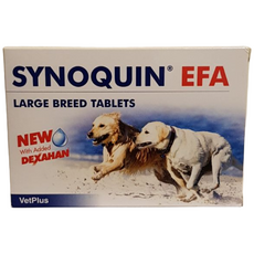 VetPlus Synoquin EFA 舒骼健 中大型犬關節保健錠 30錠, 1個, 1盒(錠劑)