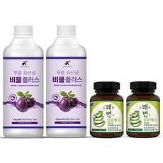 상쾌한변수 알로에 120정x2병 + 푸룬주스 1Lx2병, 120정