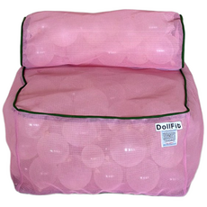 돌핏 국산 인형 보관 소파 매쉬 정리함, 1개, 핑크