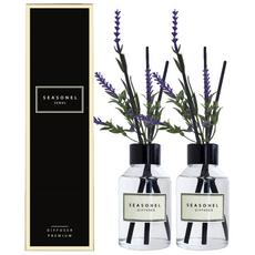 (1+1이벤트)시즈넬 플라워 디퓨저 100ml 라벤더꽃, 2개, 블랙체리