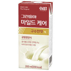 그린비아 마일드케어 구수한맛 구수 팩, 16개, 200ml