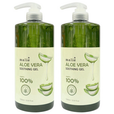 올레이디 마리에 알로에베라 수딩젤 순도 100% 대용량 1000ml 알로에겔 수분 진정 보습 크림, 2개, 1L