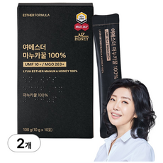 [본사직영] 여에스더 뉴질랜드산 프리미엄 마누카꿀 100% 스틱 (UMF 10+ / MGO 263+), 2개, 10회분