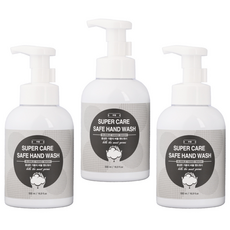 Super Care Safe洗手液 無香, 500ml, 3瓶