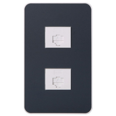 CHEIL ELECTRIC 電燈開關蓋 8入 2孔 深海軍藍, 1個