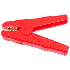 악어 집게 어스 절연 용접 자동차 배터리 연결 전기 클램프 점프선, 1개, 레드_500A