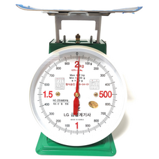 금성계기사 지시저울2kg 접시저울 시장저울 아날로그저울 계량저울 앉은뱅이저울 계량저울 스텐리스 접시