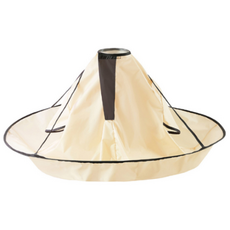 素色立體布質剪髮斗篷, 淺褐色的, 1個