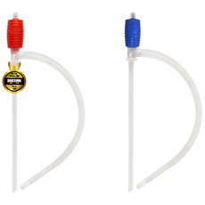 덕신 DP-14 국내생산 자바라 호스 펌프 소형 등유 기름 소분 수족관 어항 청소 물갈이, 적색+청색