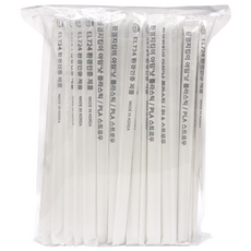 [개별포장100P]11mm 21cm 에코윌 국내제조 환경부인증 친환경PLA빨대 스무디 버블티용, 1개, 100개입