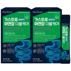 리얼닥터 가스트로 위앤장 더블케어 14포 위건강 위점막보호 위산억제 람노서스gg 장건강 역류성식도 남재현박사 성분설계, 2개, 14회분