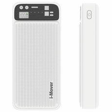 아이무버 PD 20W 고속충전 보조배터리 20000mAh, 화이트, IM-PB20KSLIMBK