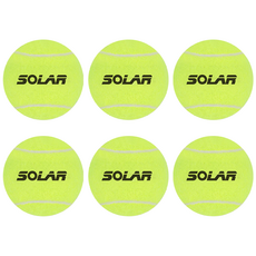 [Solar] 테니스공 6개입 세트, 옐로우, 6개