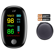 휴대용 고급형 산소포화도 측정기 파우치 배터리 포함, 1개