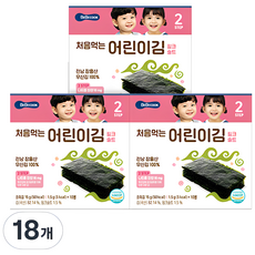 BEBECOOK 寶膳 孩童海苔, 玫瑰鹽口味, 15g, 18盒