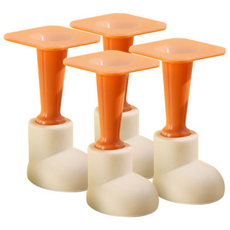 鞋子造型門擋 4入, 象牙白, 1組