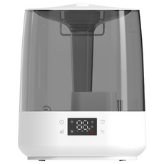 HULULU LED 듀얼분사 6L 대용량 초음파 가습기, 화이트
